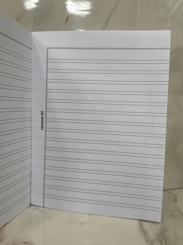 Cuaderno de caligrafía vista 2