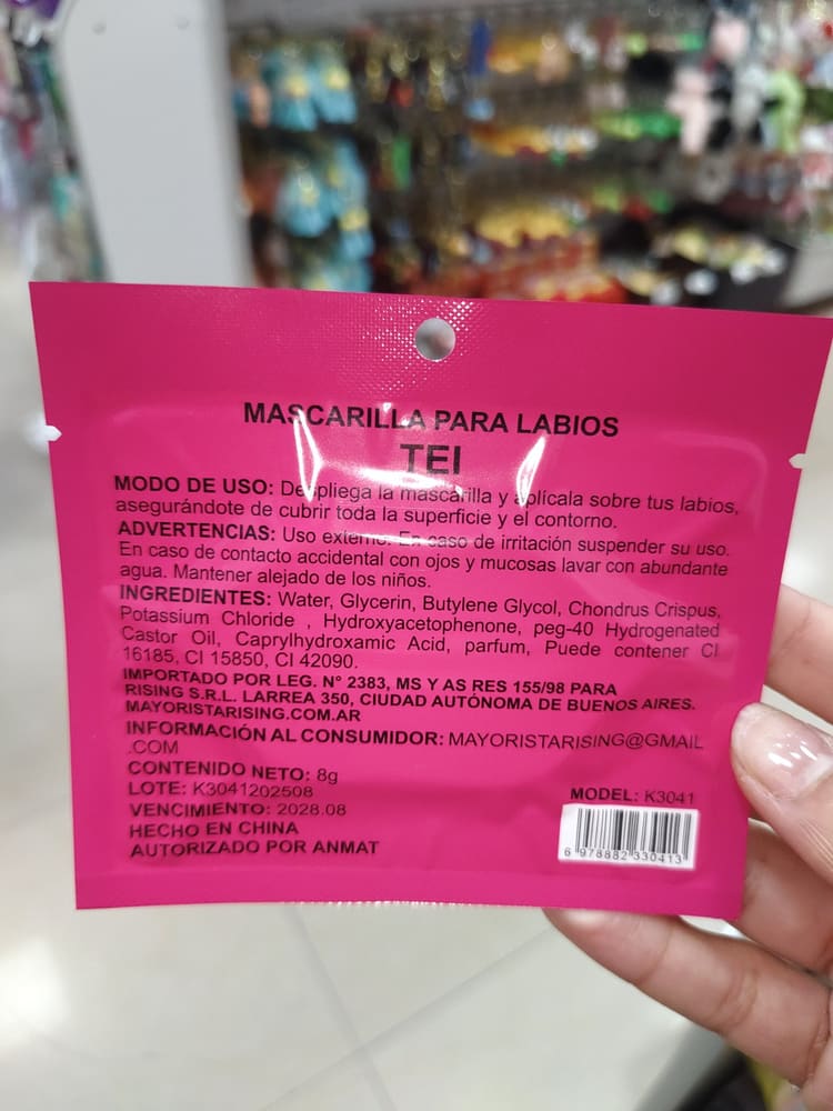 Mascarilla para Labios Tei vista 2