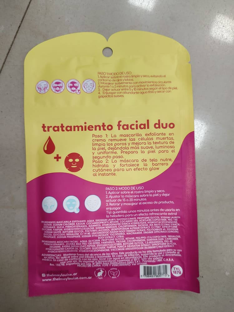 Mascarilla en Crema Exfoliante Thelma & Louise vista 2