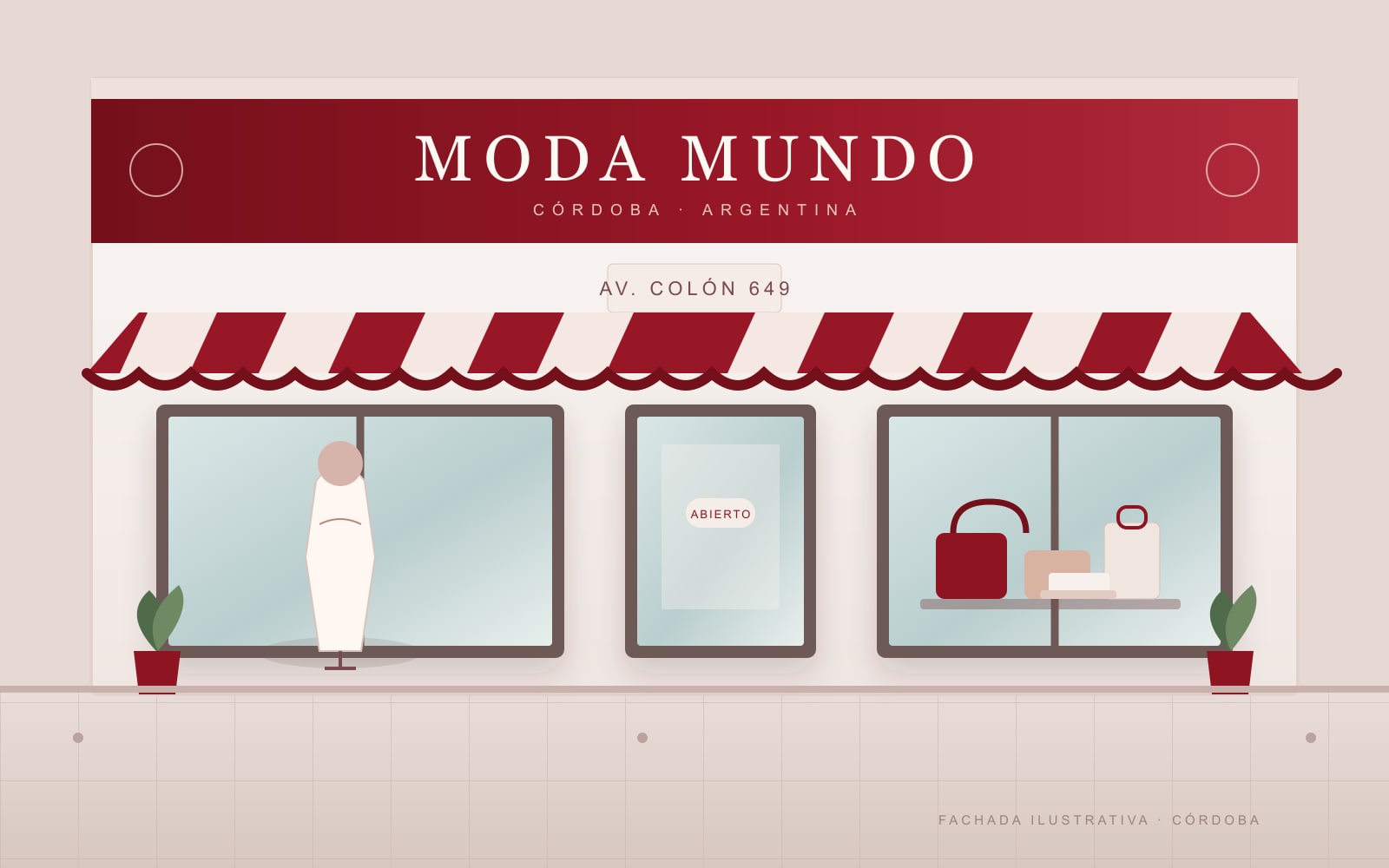 Ilustración de fachada · Av. Colón 649, Córdoba · Av. Colón 649, X5000 Córdoba, Argentina